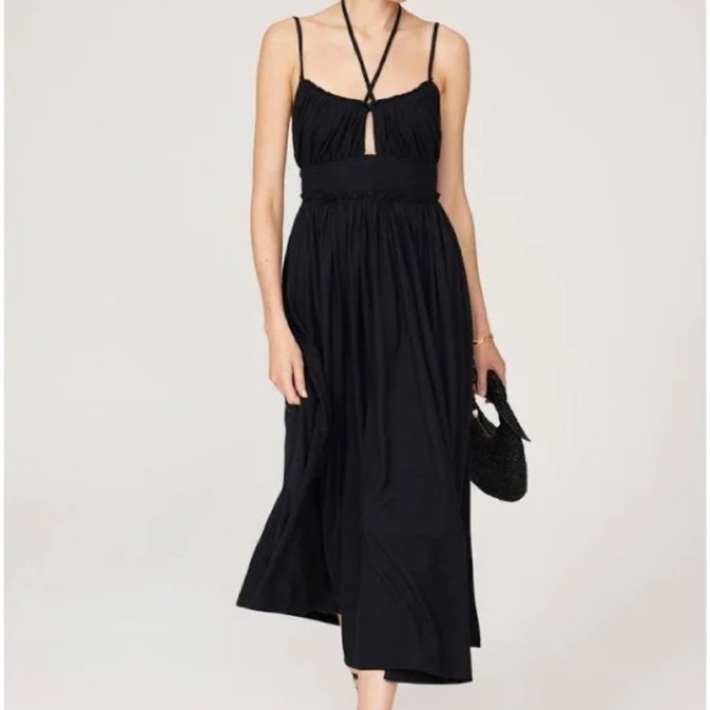 Ulla Johnson Freya Black Cotton Dress - Picture 2 of 3